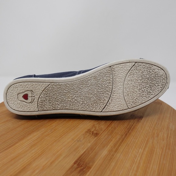 BOBS by Skechers Womens Size 9.5 Shoes Flats Blue Slip On Casual Comfort 33645 - Picture 9 of 12